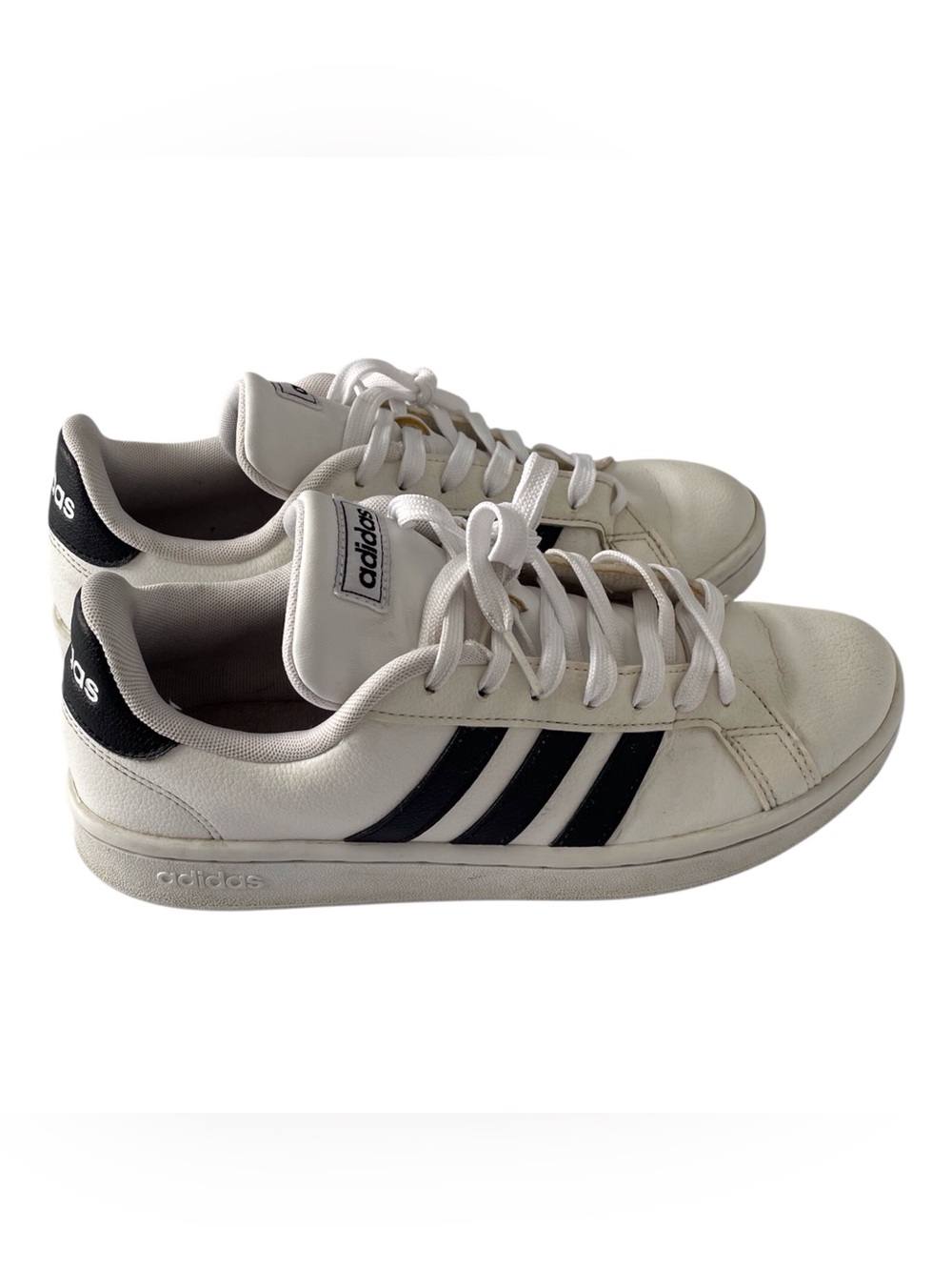 Adidas Women's White Sneakers, 81/2. - Picture 3 of 8